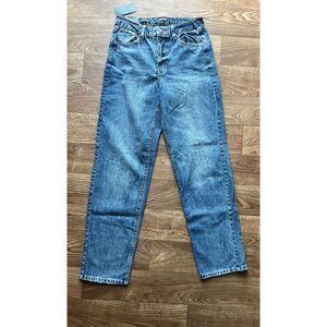 NWT Wild Fable‎ EasyRigid Womens 6 Dark Wash HighRise Straight Button Fly Jeans